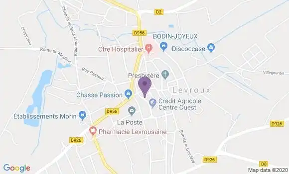 Localisation Levroux - 36110