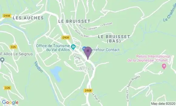 Localisation La Foux d