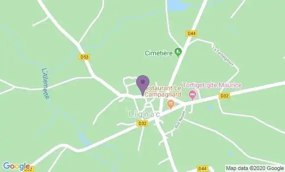 Localisation Lignac Ap - 36370