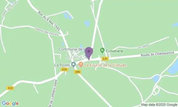 Localisation Luant Bp - 36350