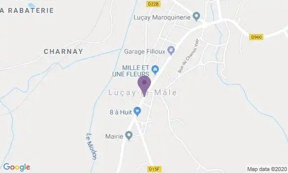 Localisation Lucay le Male Bp - 36360