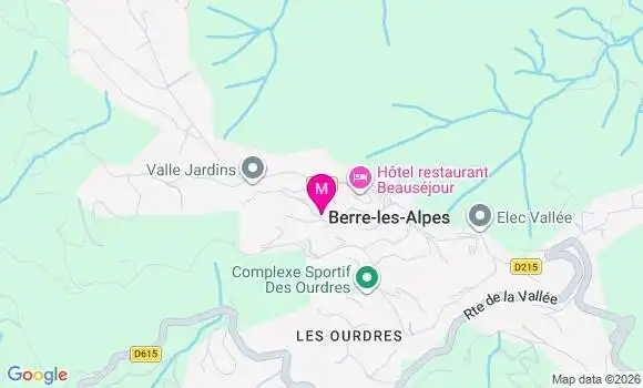 Localisation Berre les Alpes - 06390