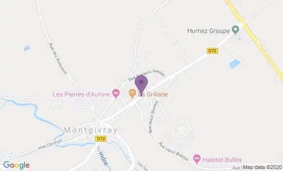 Localisation Montgivray Ap - 36400