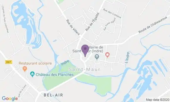 Localisation Niherne Bp - 36250