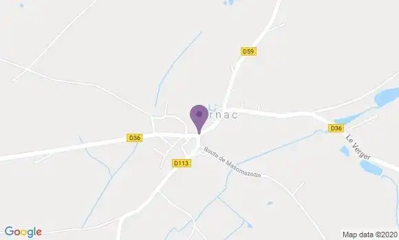 Localisation Parnac Ap - 36170