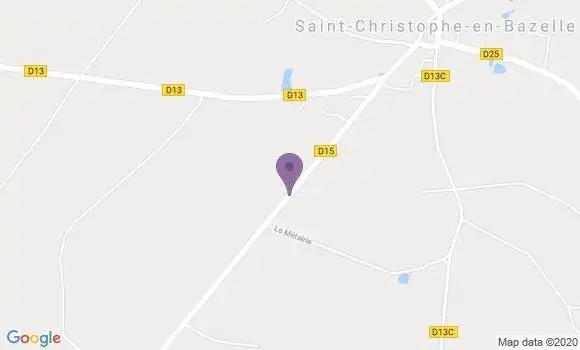 Localisation Saint Christophe En Bazelle Ap - 36210