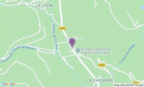Localisation Arvieux Bp - 05350