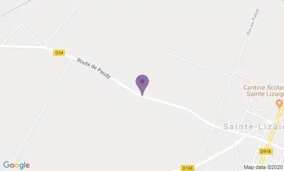 Localisation Sainte Lizaigne Bp - 36260