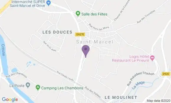 Localisation Saint Marcel Bp - 36200