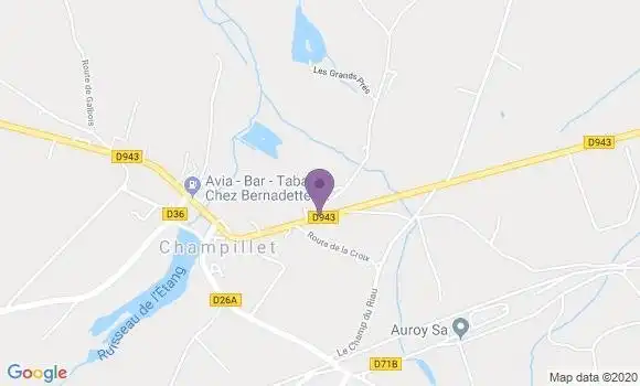 Localisation Urciers Bp - 36160