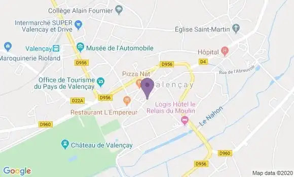 Localisation Valencay - 36600