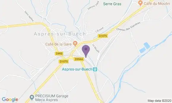 Localisation Aspres sur Buech - 05140