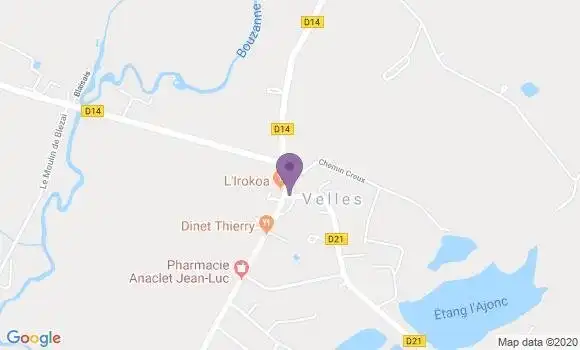 Localisation Velles Bp - 36330