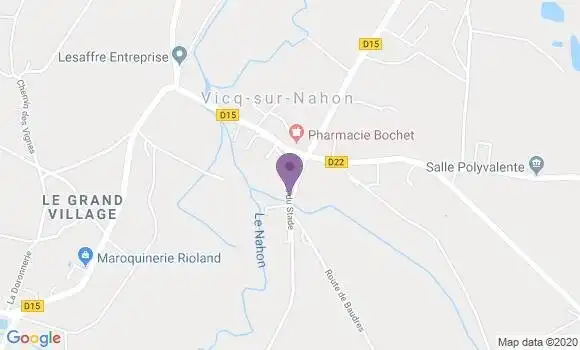Localisation Vicq sur Nahon Bp - 36600