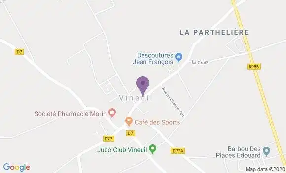 Localisation Vineuil Bp - 36110