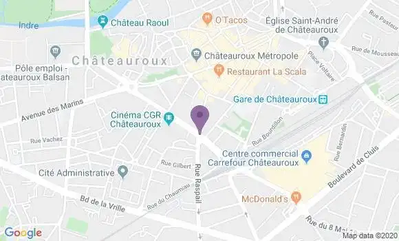 Localisation Chateauroux St Denis Bp - 36018