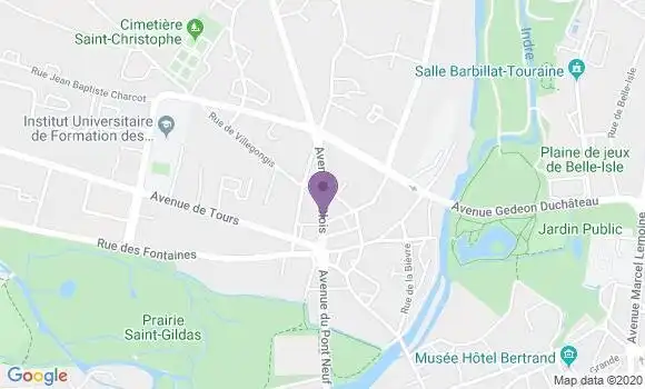 Localisation Chateauroux St Christophe Bp - 36000