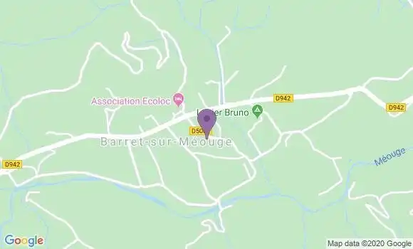 Localisation Barret sur Meouge Ap - 05300