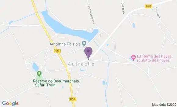 Localisation Autreche Bp - 37110