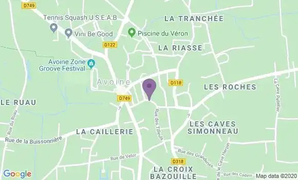 Localisation Avoine - 37420