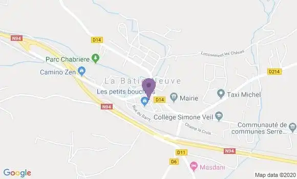 Localisation La Batie Neuve - 05230