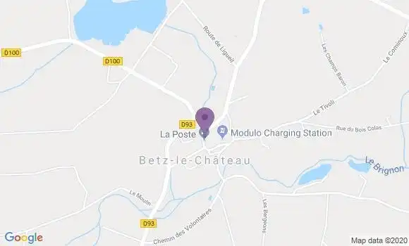 Localisation Betz le Chateau Bp - 37600