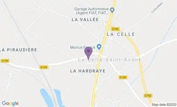 Localisation La Celle St Avant Bp - 37160