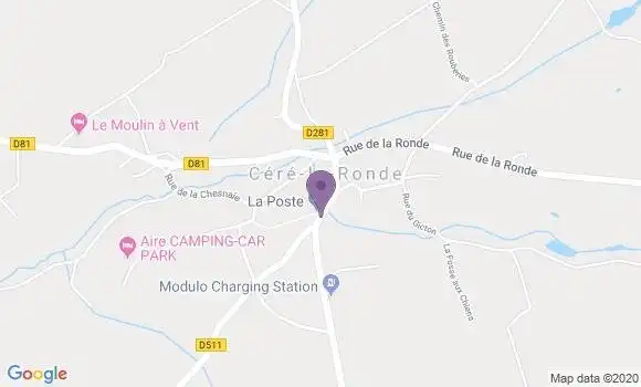 Localisation Cere la Ronde Ap - 37460