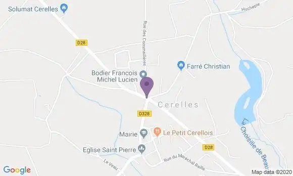 Localisation Cerelles Ap - 37390