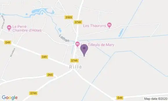 Localisation Channay sur Lathan Bp - 37330