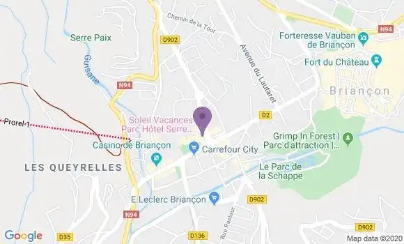 Localisation Briancon Vauban Bp - 05100