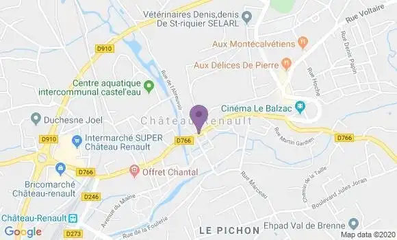 Localisation Chateau Renault - 37110