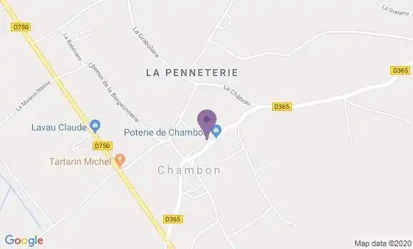 Localisation Chaumussay Ap - 37350