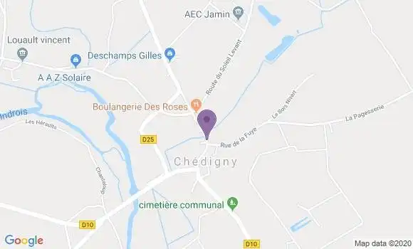 Localisation Chedigny Ap - 37310