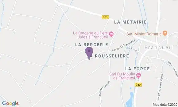Localisation Civray de Touraine Bp - 37150