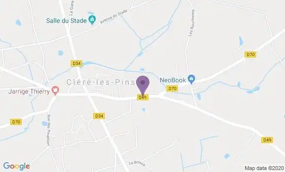 Localisation Clere les Pins Bp - 37340