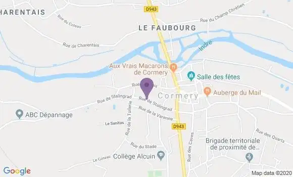 Localisation Cormery Bp - 37320