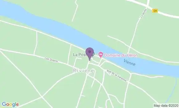 Localisation Cravant les Coteaux Ap - 37500