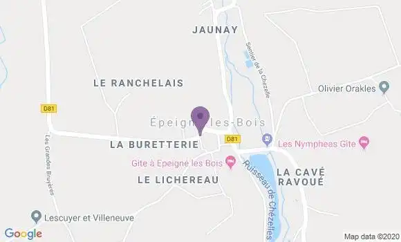 Localisation Epeigne les Bois Ap - 37150