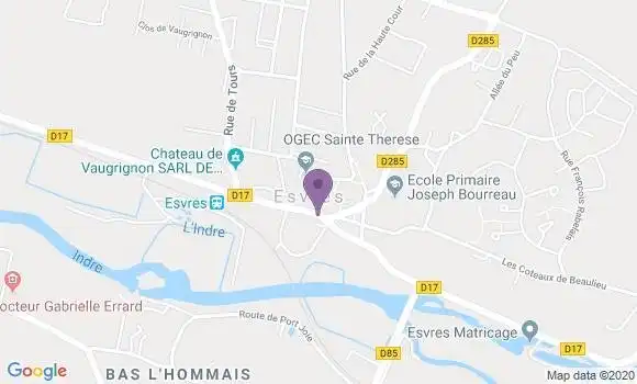 Localisation Esvres - 37320