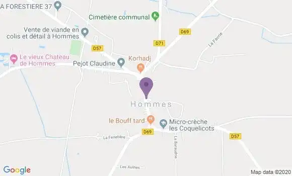 Localisation Hommes Bp - 37340