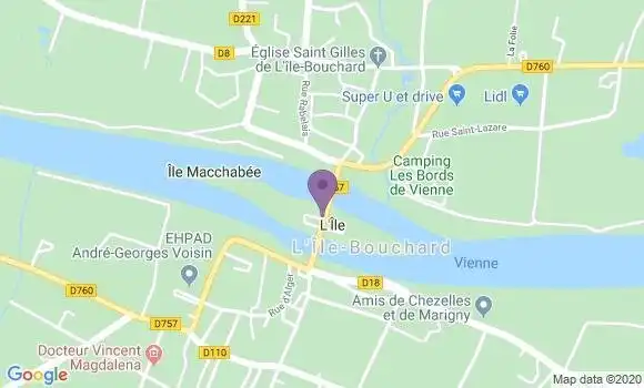 Localisation L Ile Bouchard Bp - 37220