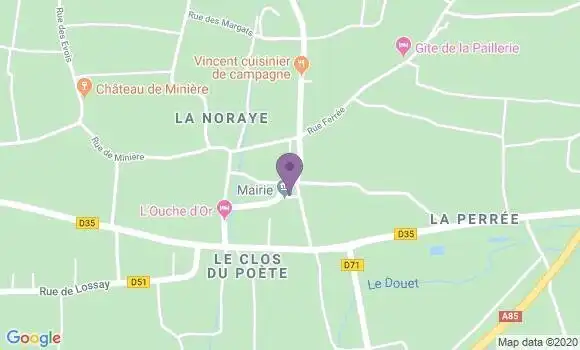 Localisation Ingrandes de Touraine Ap - 37140