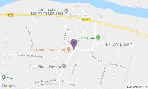 Localisation Larcay Bp - 37270