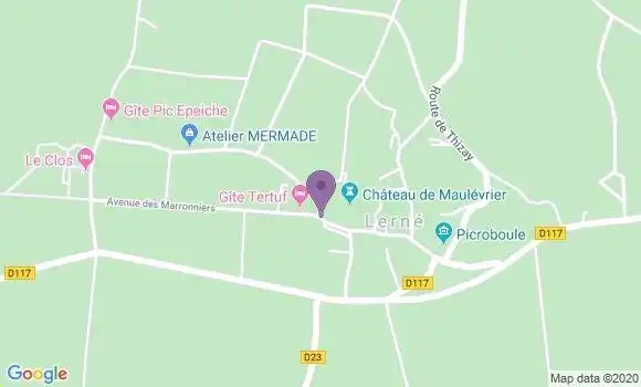 Localisation Lerne Bp - 37500