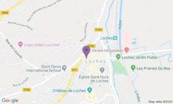 Localisation Loches - 37600