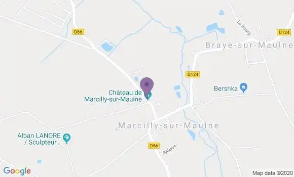 Localisation Marcilly sur Maulne Ap - 37330