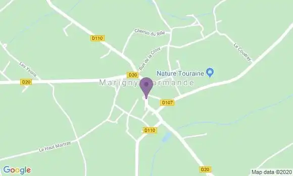 Localisation Marigny Marmande Bp - 37120
