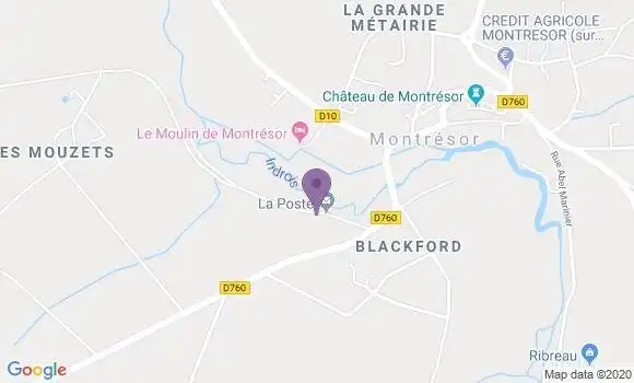 Localisation Montresor - 37460