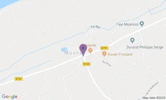 Localisation Mosnes Bp - 37530